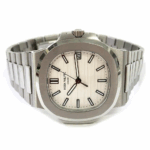 Patek Philippe Nautilus Stainless Steel Watch White Dial Replica