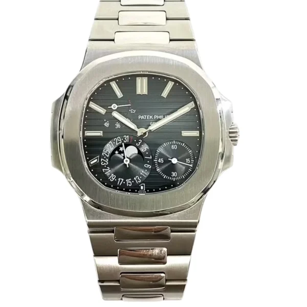 Patek Philippe Nautilus Steel Blue Dial Full Set Watch Replica