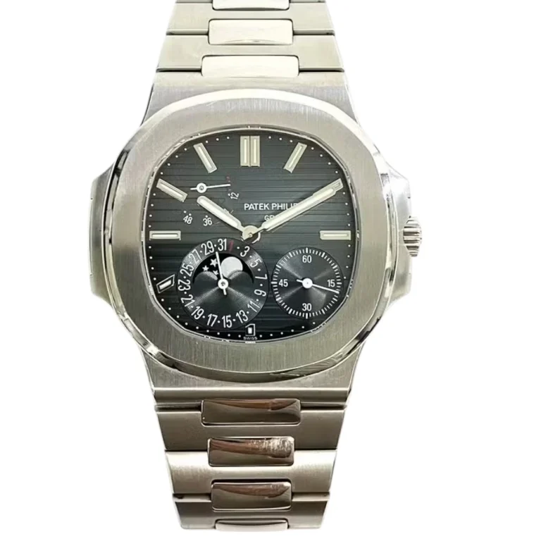 Patek Philippe Nautilus Steel Blue Dial Full Set Watch Replica
