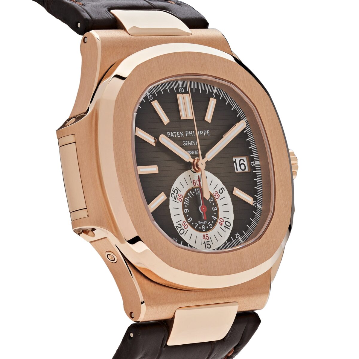 Patek Philippe Nautilus Tiffany & Co Chronograph Date Rose Gold Replica