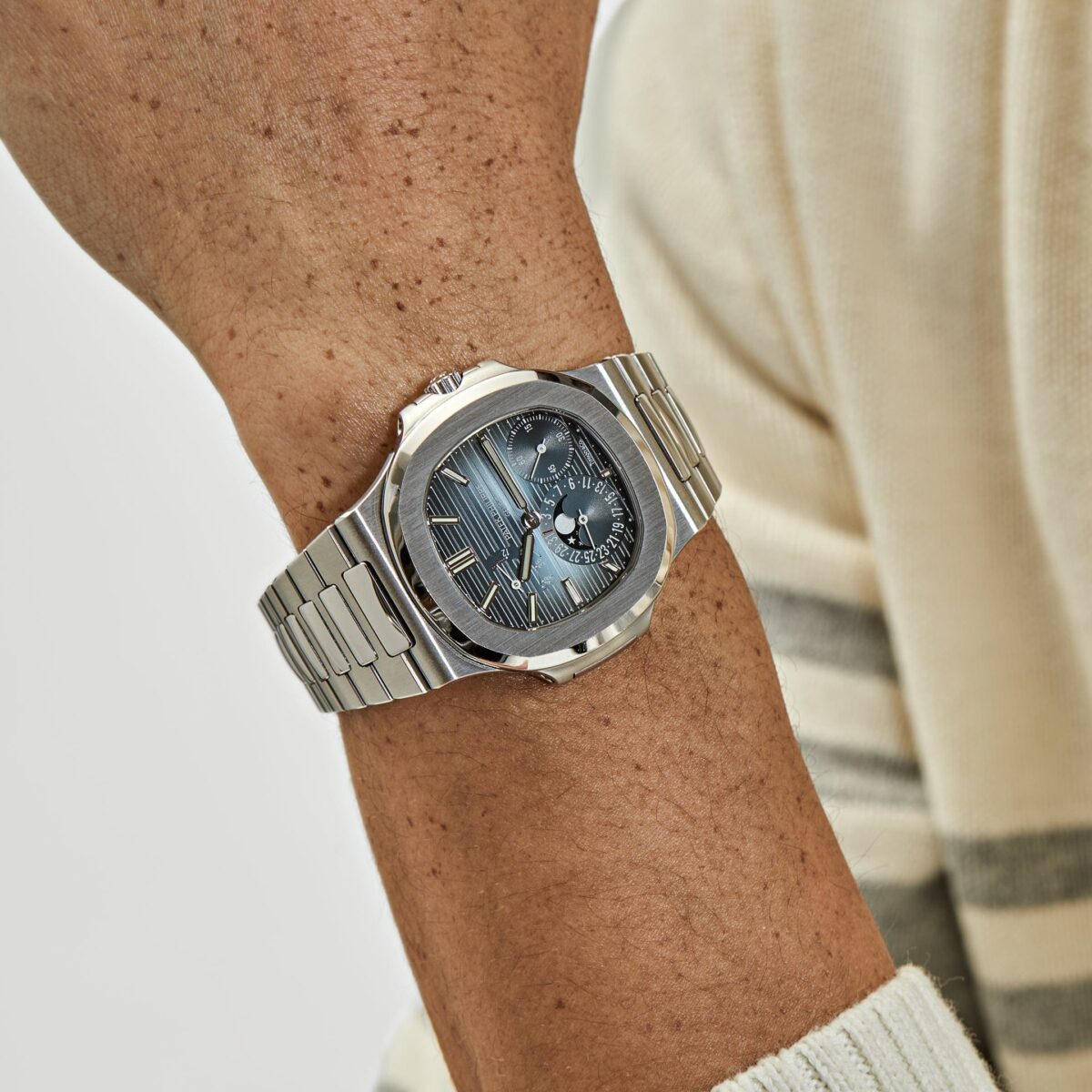 Patek Philippe Nautilus Tiffany & Co Moon Phases Stainless Steel Replica