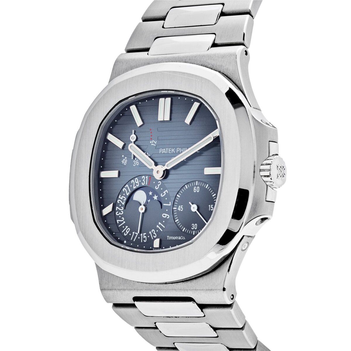 Patek Philippe Nautilus Tiffany & Co Moon Phases Stainless Steel Replica