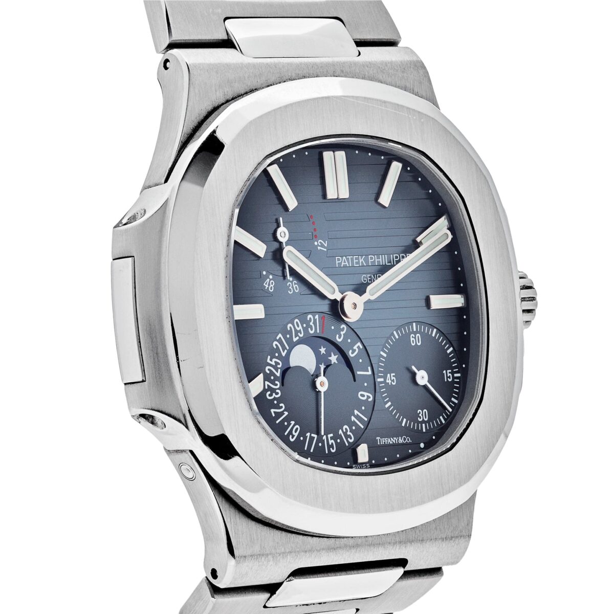 Patek Philippe Nautilus Tiffany & Co Moon Phases Stainless Steel Replica