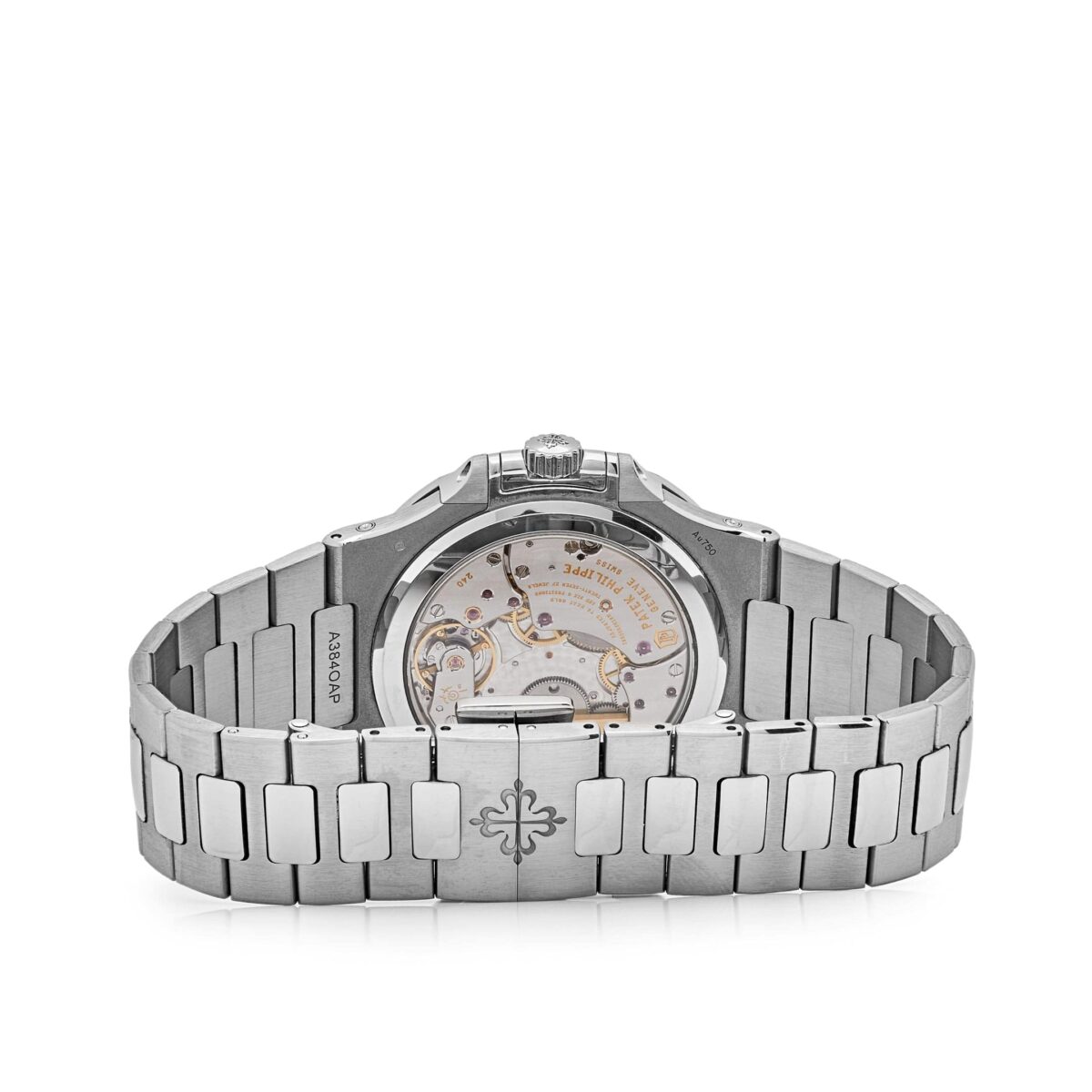 Patek Philippe Nautilus Tiffany & Co. Perpetual Calendar Moon Phases White Gold Blue Dial Replica