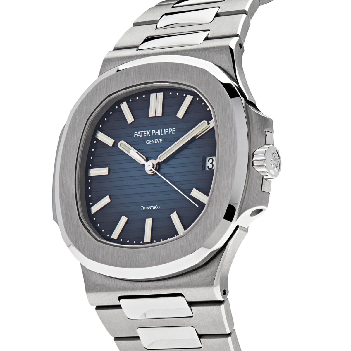 Patek Philippe Nautilus Tiffany & Co. Stainless Steel Blue Dial Replica