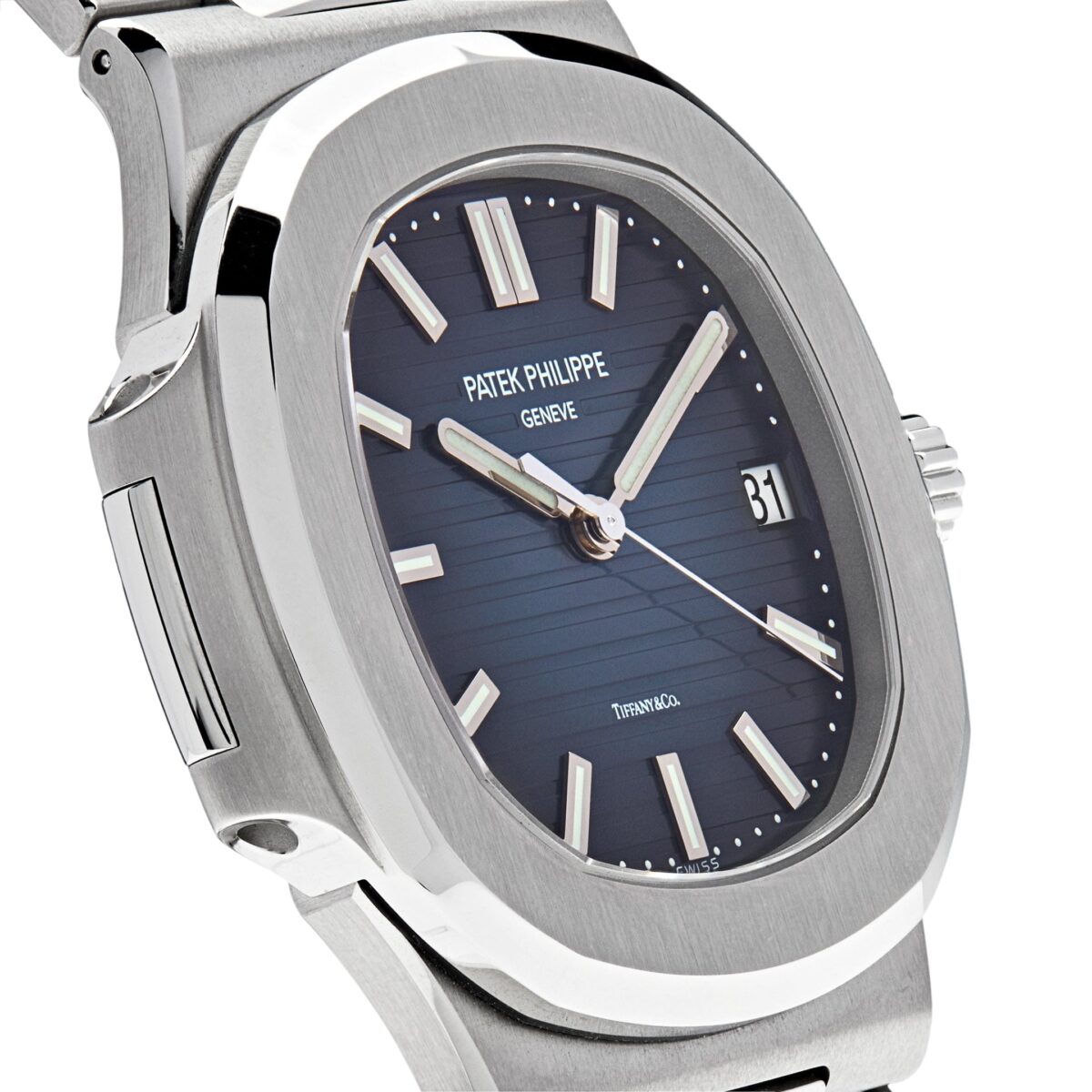 Patek Philippe Nautilus Tiffany & Co. Stainless Steel Blue Dial Replica