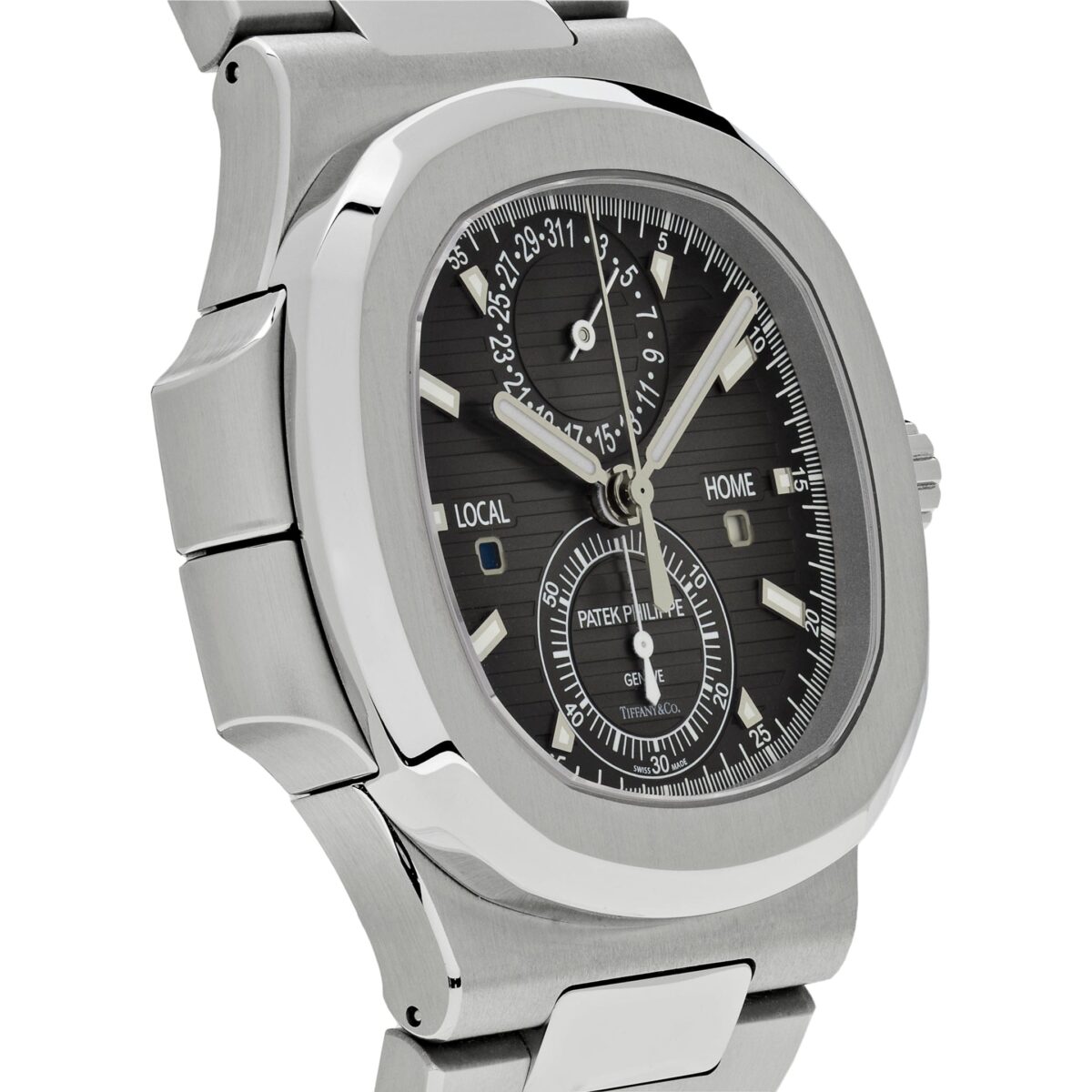 Patek Philippe Nautilus Tiffany & Co. Travel Time Chronograph Stainless Steel Replica