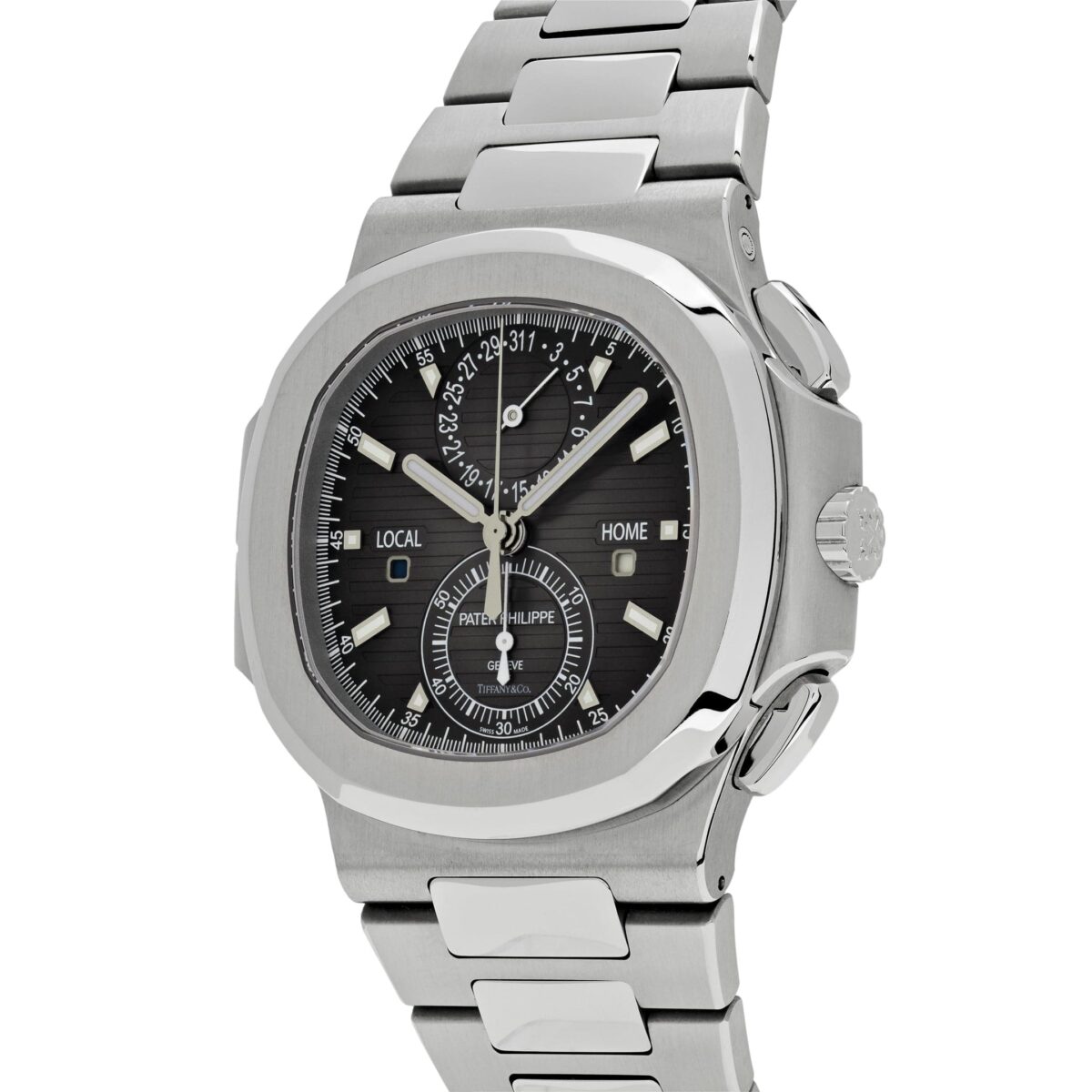 Patek Philippe Nautilus Tiffany & Co. Travel Time Chronograph Stainless Steel Replica