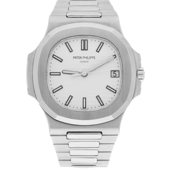 Patek Philippe Nautilus Watch 40MM White Index Hour Markers Dial Stainless Steel Replica