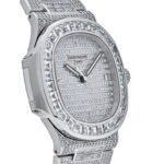 Patek Philippe Nautilus White Gold Diamond Set Replica