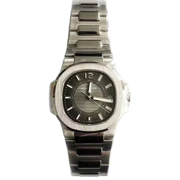 Patek Philippe Nautilus White Gold Grey Dial Watch Replica