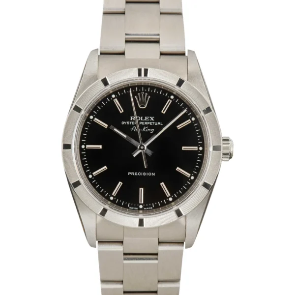 Rolex Air-King 14010M Black Index Dial Replica