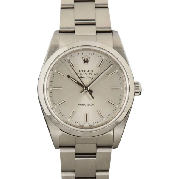 Rolex Air King 14000M Silver Dial Replica