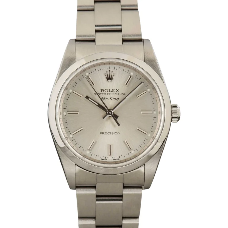 Rolex Air King 14000M Silver Dial Replica