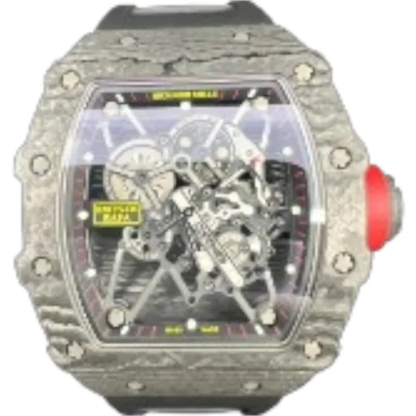 Richard Mille RM 035 Rafael Nadal Black NTPT Carbon TPT Red Crown Replica