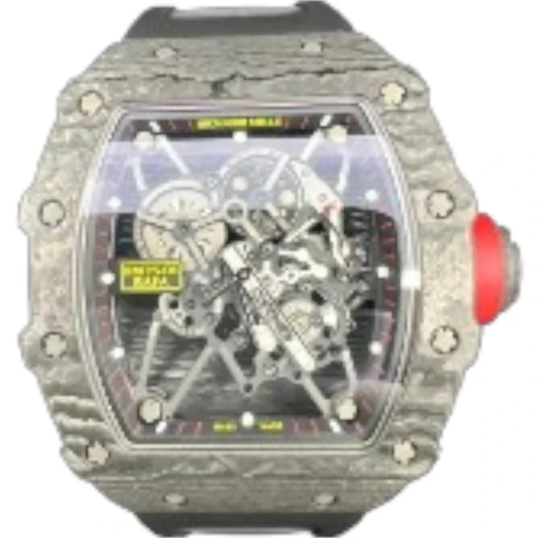 Richard Mille RM 035 Rafael Nadal Black NTPT Carbon TPT Red Crown Replica