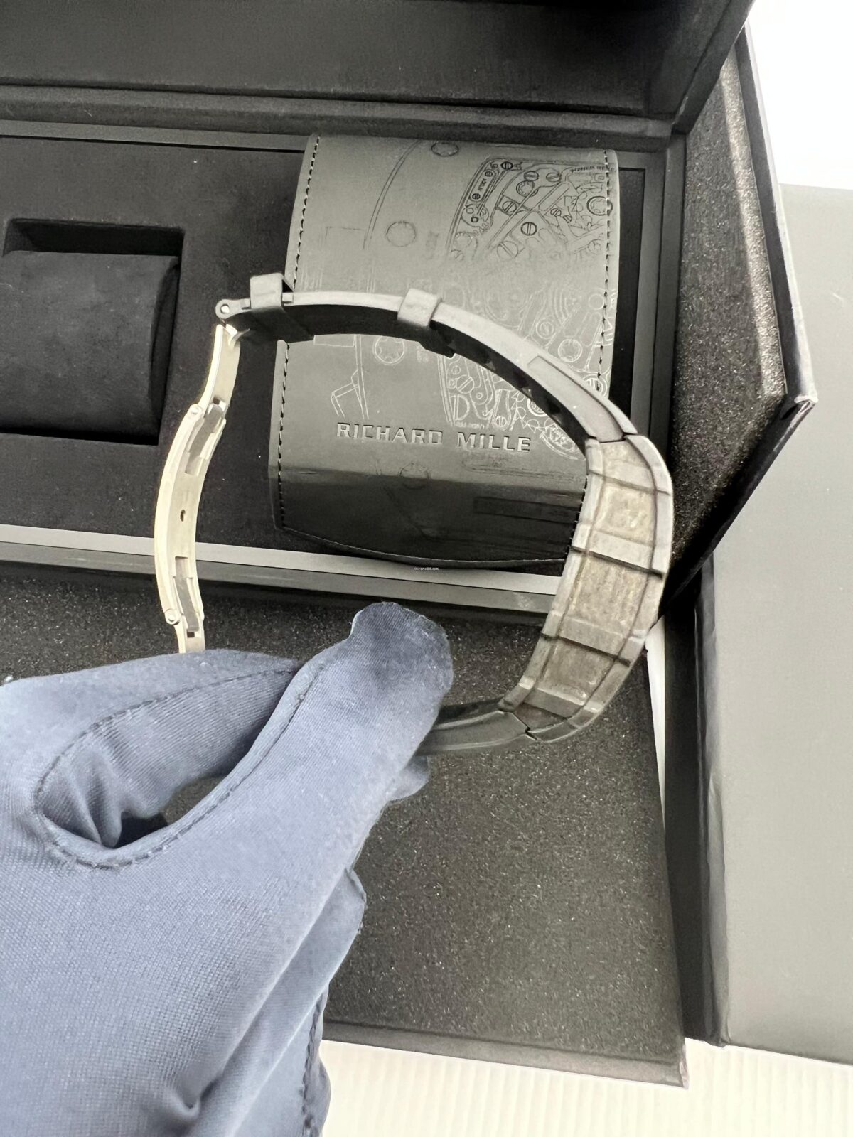 Richard Mille RM 035 Rafael Nadal Black NTPT Carbon TPT Red Crown Replica