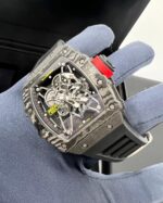Richard Mille RM 035 Rafael Nadal Black NTPT Carbon TPT Red Crown Replica