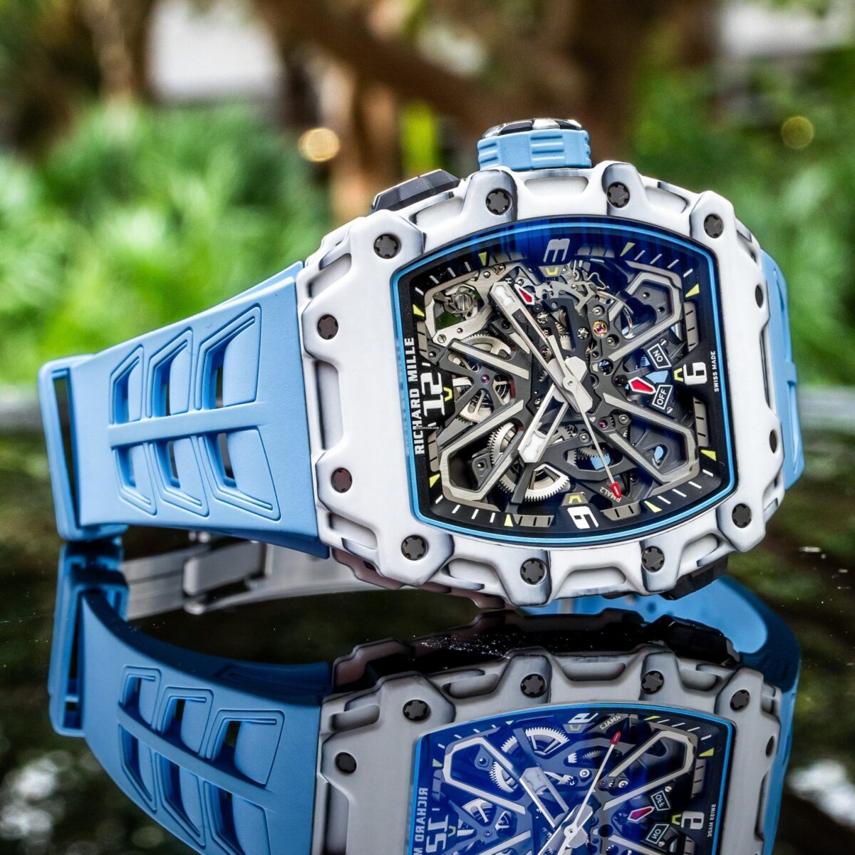 Richard Mille RM 035 UnwornRafa Nadal White Carbon / Quartz TPT Replica