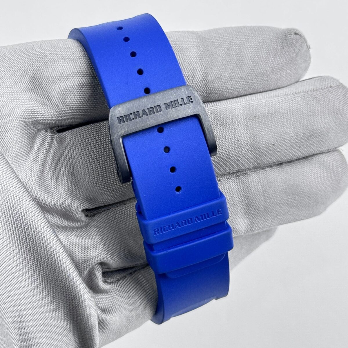 Richard Mille RM 055 Bubba Watson Japan Edition White Ceramic Titanium Blue Replica