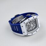 Richard Mille RM 055 Bubba Watson Japan Edition White Ceramic Titanium Blue Replica
