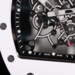 Richard Mille RM 055 Bubba Watson White Ceramic Skeleton Rubber 49.8mm Replica