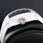 Richard Mille RM 055 Bubba Watson White Ceramic Skeleton Rubber 49.8mm Replica