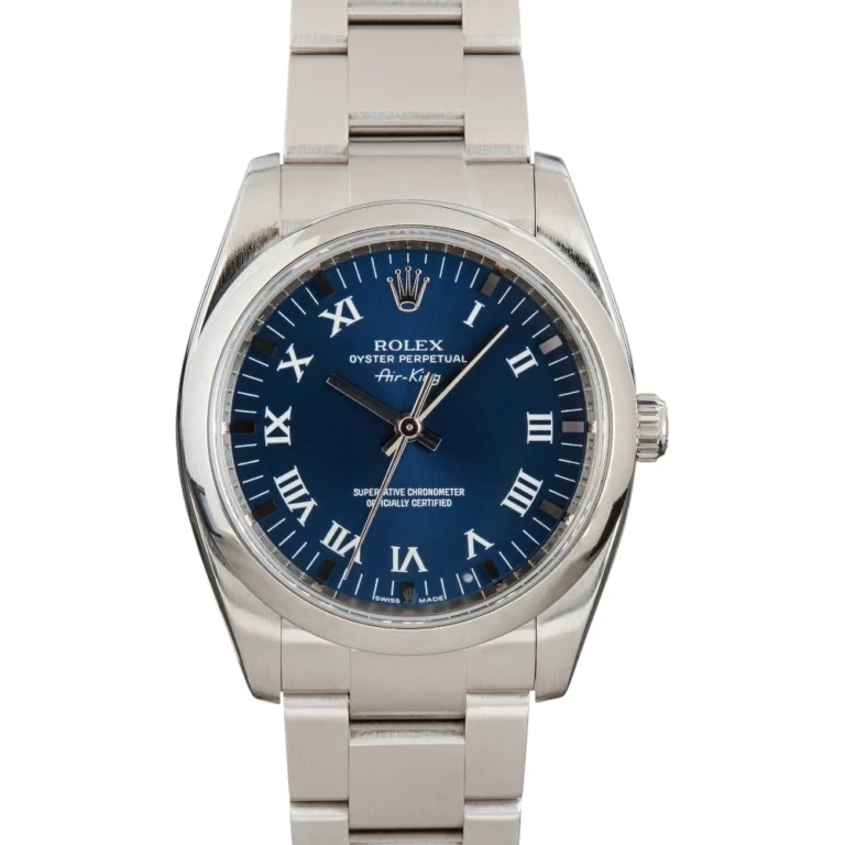 Rolex Air King 114200 Blue Roman Dial Replica