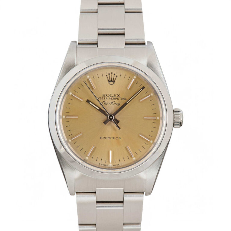 Rolex Air-King 14000 Champagne Index Dial Replica