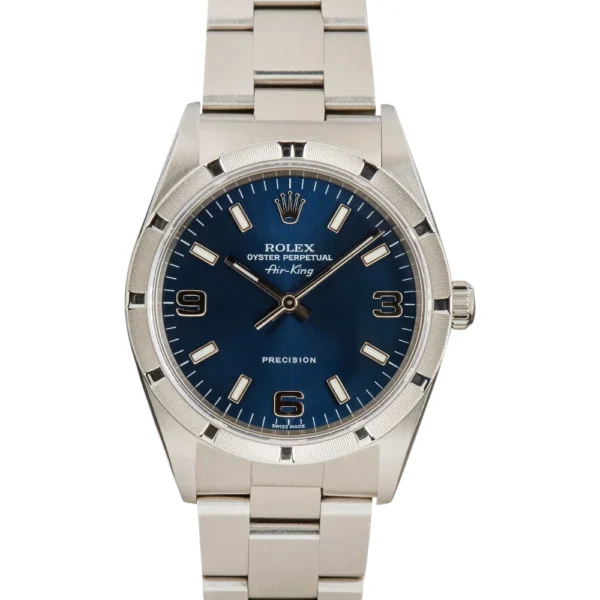 Rolex Air-King 14010 Blue Arabic Replica