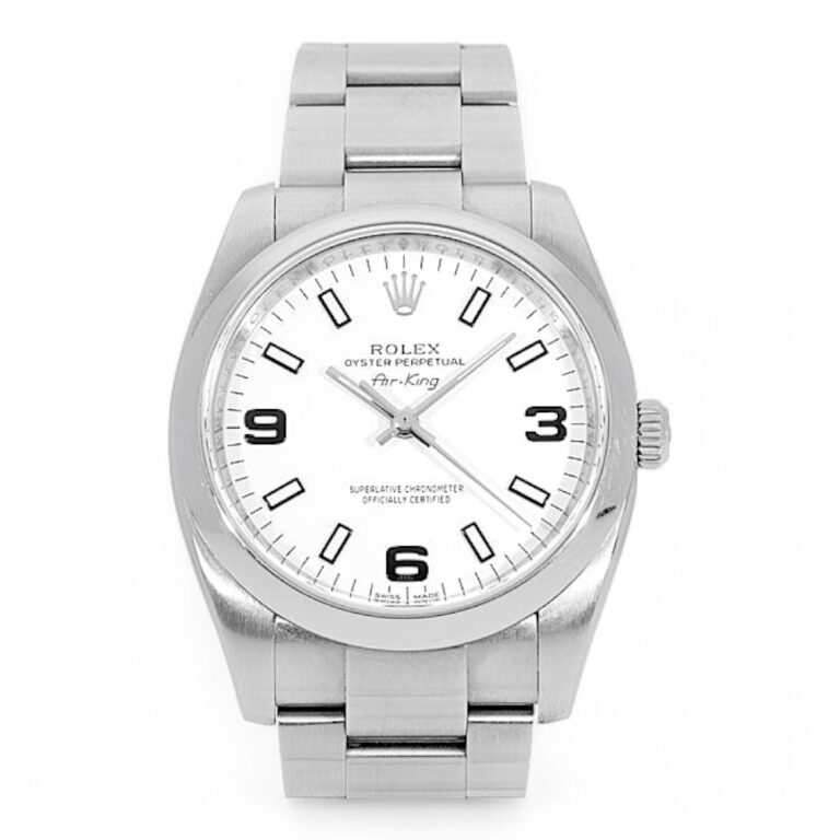 Rolex Air King Stainless Steel White Dial 114200 Replica