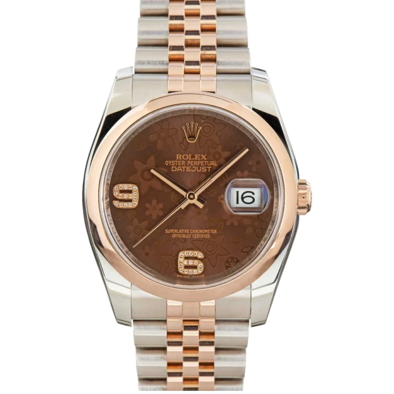 Rolex Datejust 116201 Floral Motif Dial Replica