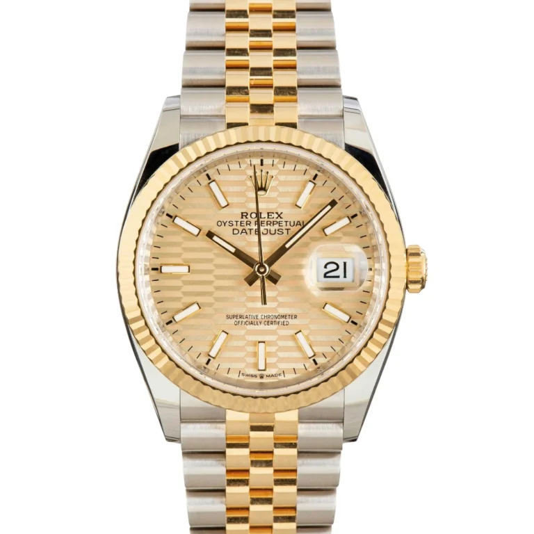 Rolex Datejust 126233 Champagne Fluted Motif Dial Replica