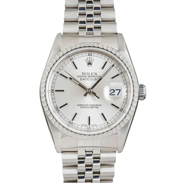 Rolex Datejust 16220 Silver Dial Replica