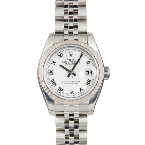 Rolex Datejust 179174 White Roman Dial Replica
