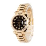 Rolex Datejust 179178 Black Diamond Dial Replica