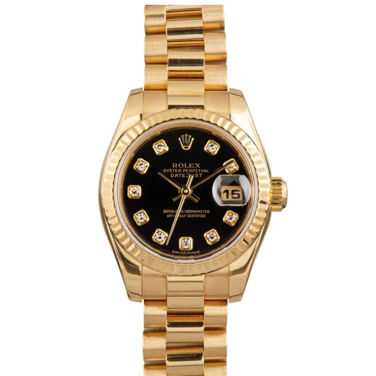 Rolex Datejust 179178 Black Diamond Dial Replica