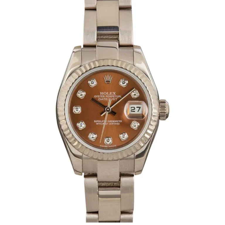Rolex Datejust 179179 Bronze Diamond Dial Replica
