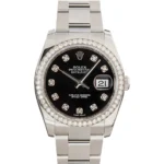 Rolex Datejust 36 Ref 116244 Black Diamond Dial Replica