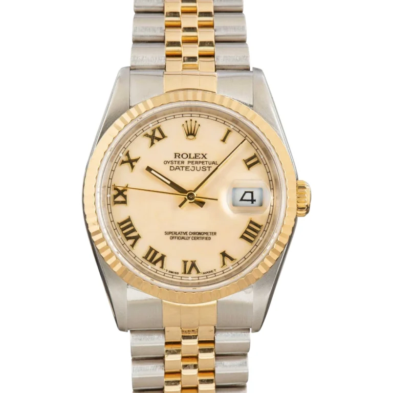 Rolex Datejust 36 Ref 16233 Ivory Roman Dial Replica