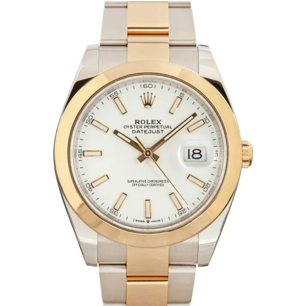 Rolex Datejust 41 Ref 126303 White Chromalight Dial Replica