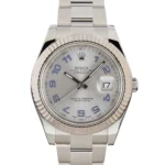 Rolex Datejust II Ref 116334 Lilac Arabic Markers Replica