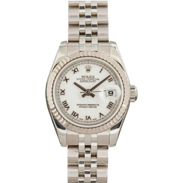 Rolex Datejust Ladies 179174 White Roman Dial Replica