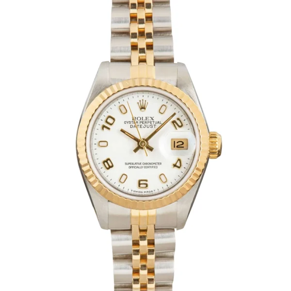 Rolex Datejust Ladies 69173 White Dial Replica