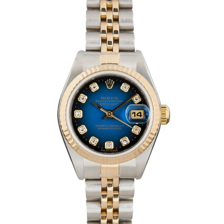 Rolex Datejust Ladies 79173 Blue Vignette Diamond Dial Replica