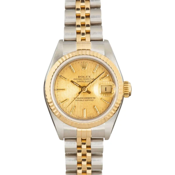 Rolex Datejust Lady Ref 69173 Champagne Tapestry Dial Replica