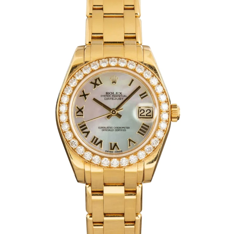 Rolex Datejust Pearlmaster 34 ref 81298 18k Yellow Gold Replica