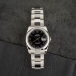 Rolex Datejust Ref 116200 Black Roman Dial Replica