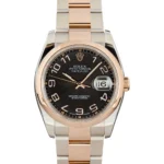 Rolex Datejust Ref 116201 Black Concentric Dial Replica