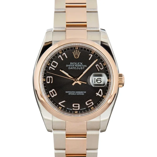 Rolex Datejust Ref 116201 Black Concentric Dial Replica